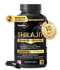 Shilajit Capsules 16,000MG – 60 Servings | High Strength All-in-1 with Ashwagandha, Sea Moss, Maca Root, Black Pepper, Fulvic Acid & Trace Minerals | for Endurance, Immunity & Vitality